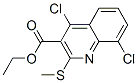 662138-33-2,ETHYL 4,8-DICHLORO-2-(METHYLTHIO)QUINOLINE-3-CARBOXYLATE