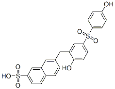 66214-40-2,7-[[2-hydroxy-5-[(4-hydroxyphenyl)sulphonyl]phenyl]methyl]naphthalene-2-sulphonic acid