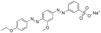 66214-48-0,sodium 3-[[4-[(4-ethoxyphenyl)azo]-3-methoxyphenyl]azo]benzenesulphonate