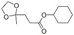 6624-91-5,cyclohexyl 3-(2-methyl-1,3-dioxolan-2-yl)propanoate