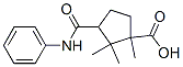 6629-01-2,1,2,2-trimethyl-3-(phenylcarbamoyl)cyclopentane-1-carboxylic acid