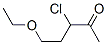663179-27-9,2-Pentanone,  3-chloro-5-ethoxy-
