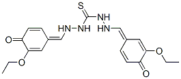 6632-89-9,1,3-bis[[(E)-(3-ethoxy-4-oxo-1-cyclohexa-2,5-dienylidene)methyl]amino] thiourea