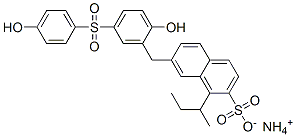 66327-55-7,ammonium 7-[[2-hydroxy-5-[(4-hydroxyphenyl)sulphonyl]phenyl]methyl](1-methylpropyl)naphthalene-2-sulphonate
