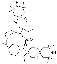 66407-58-7,isopropylidenedicyclohexane-4,1-diylbis[(3-ethyl-8,8,10,10-tetramethyl-1,5-dioxa-9-azaspiro[5.5]undec-3-yl)methyl] carbonate