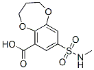 66410-82-0,3,4-dihydro-8-[(methylamino)sulphonyl]-2H-benzo-1,5-dioxepin-6-carboxylic acid