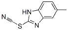 66558-19-8,Thiocyanic acid, 5-methyl-1H-benzimidazol-2-yl ester (9CI)