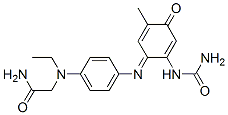 66612-19-9,2-[[4-[[2-(carbamoylamino)-5-methyl-4-oxo-2,5-cyclohexadien-1-ylidene]amino]phenyl]ethylamino]acetamide
