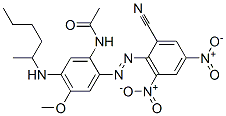 66671-91-8,N-[2-[(2-cyano-4,6-dinitrophenyl)azo]-4-methoxy-5-[(1-methylpentyl)amino]phenyl]acetamide