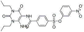 666715-93-1,Benzenesulfonic  acid,  4-[[(6-amino-1,2,3,4-tetrahydro-2,4-dioxo-1,3-dipropyl-5-pyrimidinyl)amino]carbonyl]-,  3-nitrophenyl  ester