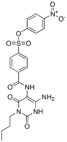 666716-00-3,Benzenesulfonic  acid,  4-[[(4-amino-1-butyl-1,2,3,6-tetrahydro-2,6-dioxo-5-pyrimidinyl)amino]carbonyl]-,  4-nitrophenyl  ester