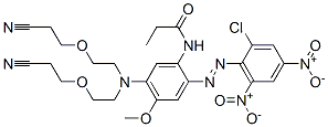 66693-26-3,N-[5-[bis[2-(2-cyanoethoxy)ethyl]amino]-2-[(2-chloro-4,6-dinitrophenyl)azo]-4-methoxyphenyl]propionamide