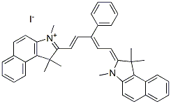 66753-40-0,1,1,3-TRIMETHYL-2-[(1E,3Z)-3-PHENYL-5-(1,1,3-TRIMETHYL-1,3-DIHYDRO-2H-BENZO[E]INDOL-2-YLIDENE)-1,3-PENTADIENYL]-1H-BENZO[E]INDOLIUM IODIDE