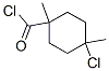67060-13-3,Cyclohexanecarbonyl chloride, 4-chloro-1,4-dimethyl- (9CI)