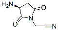 672883-37-3,1-Pyrrolidineacetonitrile, 3-amino-2,5-dioxo-, (3S)- (9CI)