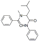 67368-36-9,Benzamide, N-methyl-N-[3-methyl-1-[(phenylamino)carbonyl]butyl]- (9CI)