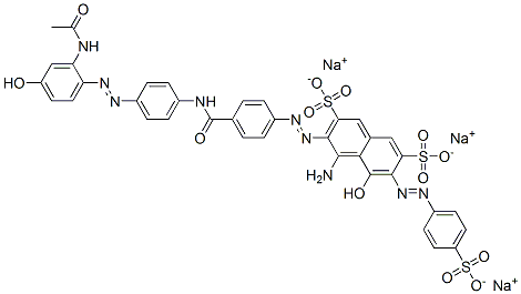 67461-03-4,trisodium 3-[[4-[[[4-[[2-(acetylamino)-4-hydroxyphenyl]azo]phenyl]amino]carbonyl]phenyl]azo]-4-amino-5-hydroxy-6-[(4-sulphonatophenyl)azo]naphthalene-2,7-disulphonate