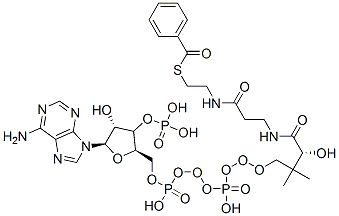 6756-74-7,[(2R,3R,4R,5R)-5-(6-aminopurin-9-yl)-2-[[[[3-[2-(2-benzoylsulfanylethylcarbamoyl)ethylcarbamoyl]-3-hydroxy-2,2-dimethyl-propoxy]-hydroxy-phosphoryl]oxy-hydroxy-phosphoryl]oxymethyl]-4-hydroxy-oxolan-3-yl]oxyphosphonic acid