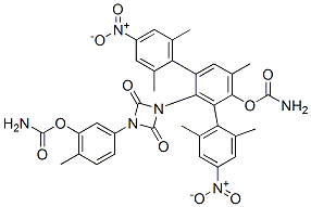 67599-07-9,bis(2,6-dimethyl-4-nitrophenyl) [(2,4-dioxo-1,3-diazetidine-1,3-diyl)bis(6-methyl-3,1-phenylene)]biscarbamate