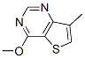 676549-71-6,Thieno[3,2-d]pyrimidine, 4-methoxy-7-methyl- (9CI)