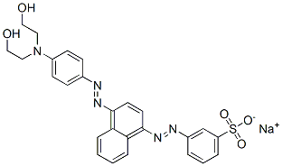 67674-28-6,sodium m-[[4-[[p-[bis(2-hydroxyethyl)amino]phenyl]azo]-1-naphthyl]azo]benzenesulphonate