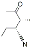 67722-37-6,Pentanenitrile, 2-ethyl-3-methyl-4-oxo-, (R*,R*)- (9CI)