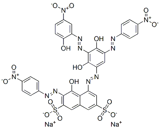 67786-23-6,disodium 5-[[2,4-dihydroxy-3-[(2-hydroxy-5-nitrophenyl)azo]-5-[(4-nitrophenyl)azo]phenyl]azo]-4-hydroxy-3-[(4-nitrophenyl)azo]naphthalene-2,7-disulphonate