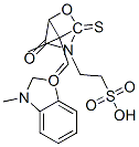 67801-09-6,5-[1-methyl-2-(3-methyl-2(3H)-benzoxazol-1-ylidene)ethylidene]-4-oxo-2-thioxo-3-oxazolidineethanesulphonic acid