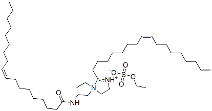 67846-14-4,(Z,Z)-1-ethyl-2-(8-heptadecenyl)-4,5-dihydro-1-[2-[(1-oxo-9-octadecenyl)amino]ethyl]-1H-imidazolium ethyl sulphate