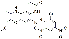 67846-62-2,N-[2-[(2-chloro-4,6-dinitrophenyl)azo]-5-(ethylamino)-4-(2-methoxyethoxy)phenyl]propionamide