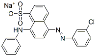 67875-11-0,sodium 8-anilino-5-[(3-chlorophenyl)azo]naphthalene-1-sulphonate