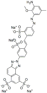 67875-23-4,tetrasodium 2-[4-[2-[4-[(3-amino-2-methoxy-5-methylphenyl)azo]-2-sulphonatophenyl]vinyl]-3-sulphonatophenyl]-2H-naphtho[1,2-d]triazole-6,8-disulphonate