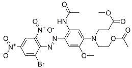 67905-16-2,methyl N-[5-(acetylamino)-4-[(2-bromo-4,6-dinitrophenyl)azo]-2-methoxyphenyl]-N-[2-(acetoxy)ethyl]beta-alaninate