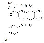 67905-55-9,sodium 1-amino-9,10-dihydro-4-[[4-[(methylamino)methyl]phenyl]amino]-9,10-dioxoanthracene-2-sulphonate