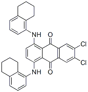 67906-27-8,6,7-dichloro-1,4-bis[(5,6,7,8-tetrahydro-1-naphthyl)amino]anthraquinone