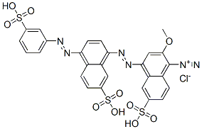 67906-43-8,2-methoxy-6-sulpho-4-[[7-sulpho-4-[(3-sulphophenyl)azo]-1-naphthyl]azo]naphthalene-1-diazonium chloride