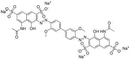 67906-44-9,tetrasodium 3,3'-[(3,3'-dimethoxy[1,1'-biphenyl]-4,4'-diyl)bis(azo)]bis[5-(acetylamino)-4-hydroxynaphthalene-2,7-disulphonate]