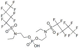 67939-91-7,bis[2-[ethyl(nonafluorobutanesulphonyl)amino]ethyl] hydrogen phosphate