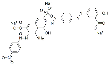 67990-22-1,trisodium 5-[[4-[[8-amino-1-hydroxy-7-[(4-nitrophenyl)azo]-3,6-disulphonato-2-naphthyl]azo]phenyl]azo]salicylate