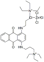 68039-22-5,3,3'-[(9,10-dihydro-9,10-dioxoanthracene-1,4-diyl)diimino]bis[triethylpropylammonium] tetrachlorozincate