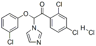 68042-38-6,Ethanone,  2-(3-chlorophenoxy)-1-(2,4-dichlorophenyl)-2-(1H-imidazol-1-yl)-,  monohydrochloride  (9CI)