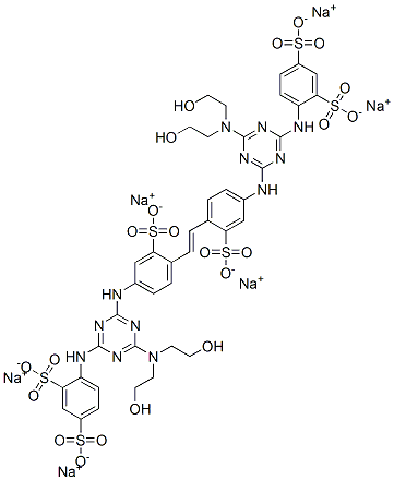 68072-53-7,hexasodium 4,4'-[vinylenebis[(3-sulphonato-4,1-phenylene)imino[6-[bis(2-hydroxyethyl)amino]-1,3,5-triazine-4,2-diyl]imino]]bis(benzene-1,3-disulphonate)
