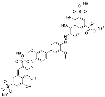 68084-23-1,tetrasodium 4-amino-6-[[4'-[(1,8-dihydroxy-3,6-disulphonato-2-naphthyl)azo]-3,3'-dimethoxy[1,1'-biphenyl]-4-yl]azo]-5-hydroxynaphthalene-1,3-disulphonate