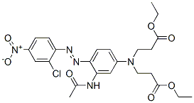 68134-40-7,ethyl N-[3-(acetylamino)-4-[(2-chloro-4-nitrophenyl)azo]phenyl]-N-(3-ethoxy-3-oxopropyl)-beta-alaninate