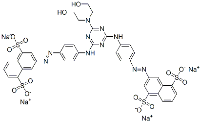 68155-60-2,tetrasodium 3,3'-[[6-[bis(2-hydroxyethyl)amino]-1,3,5-triazine-2,4-diyl]bis(imino-4,1-phenyleneazo)]bisnaphthalene-1,5-disulphonate