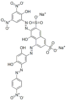 68155-63-5,disodium 5-[[2,4-dihydroxy-5-[(4-nitrophenyl)azo]phenyl]azo]-4-hydroxy-3-[(2-hydroxy-3,5-dinitrophenyl)azo]naphthalene-2,7-disulphonate