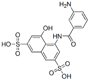 68189-31-1,4-[(3-aminobenzoyl)amino]-5-hydroxynaphthalene-2,7-disulphonic acid