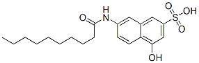 68189-33-3,4-hydroxy-7-[(1-oxodecyl)amino]naphthalene-2-sulphonic acid