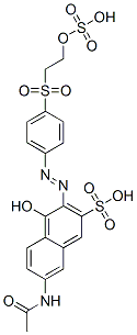 68189-39-9,7-acetamido-4-hydroxy-3-[[4-[[2-(sulphooxy)ethyl]sulphonyl]phenyl]azo]naphthalene-2-sulphonic acid