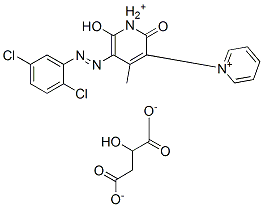 68214-61-9,5'-[(2,5-dichlorophenyl)azo]-1',2'-dihydro-6'-hydroxy-4'-methyl-2'-oxo-1,3'-bipyridinium malate